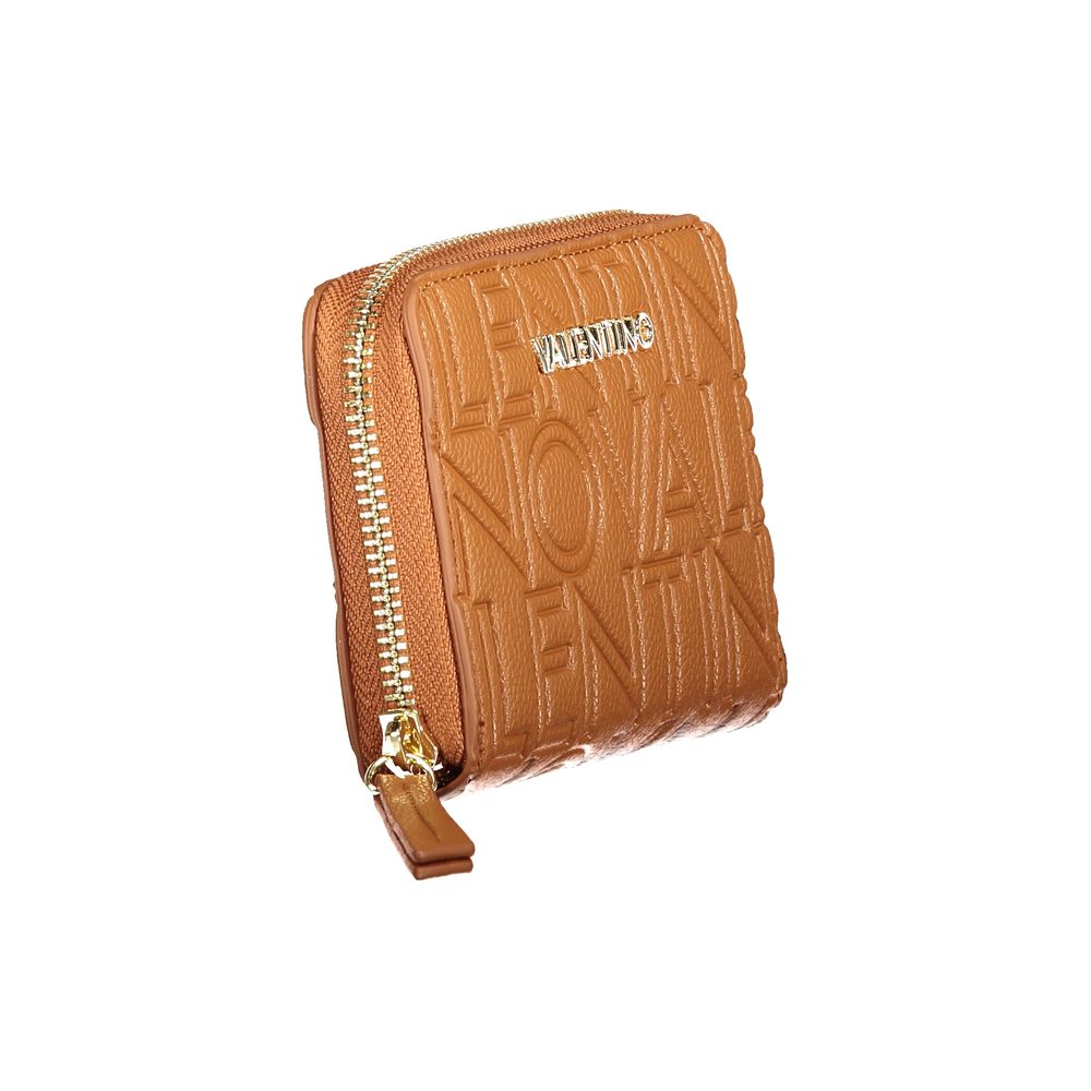 Mario Valentino Brown Polyurethane Womens Wallet