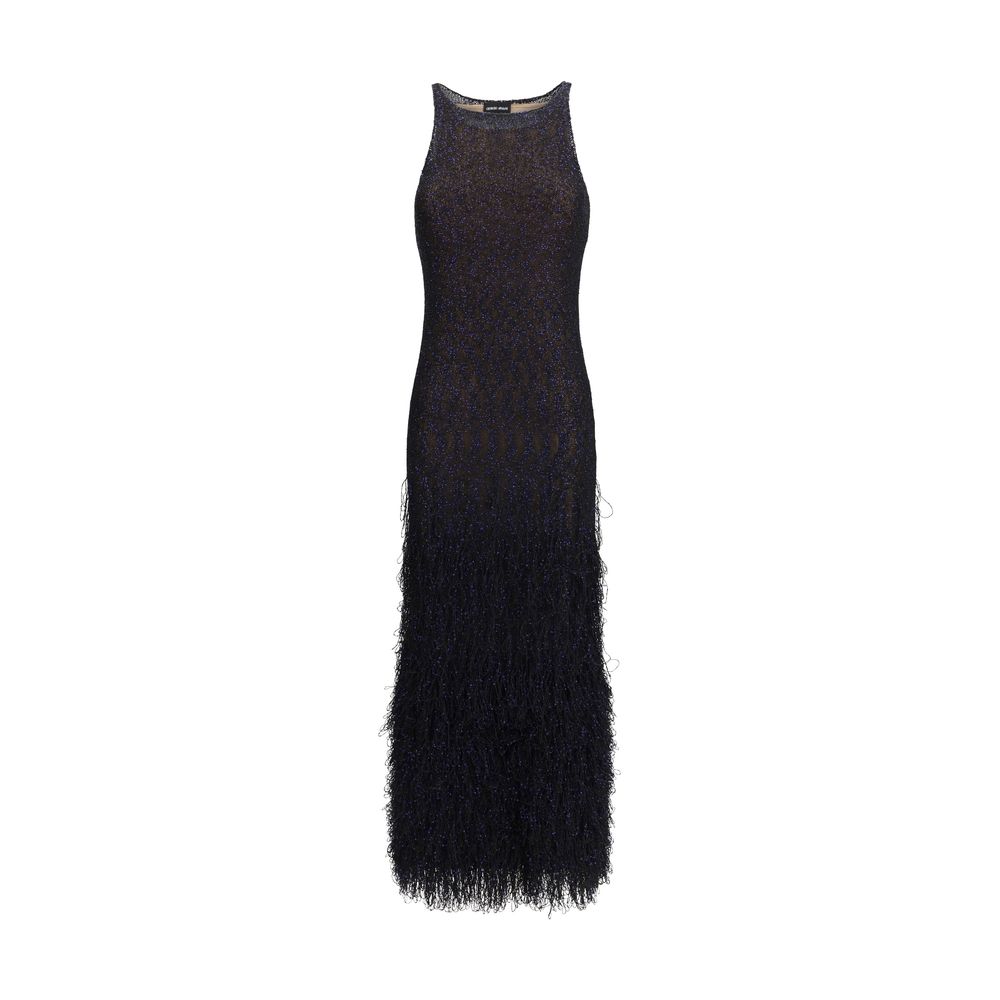 Giorgio Armani Blue Polyamide Cocktail Dress