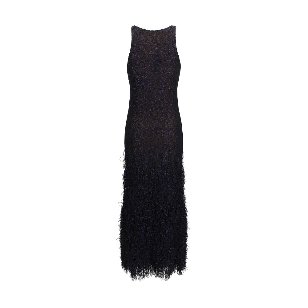 Giorgio Armani Blue Polyamide Cocktail Dress