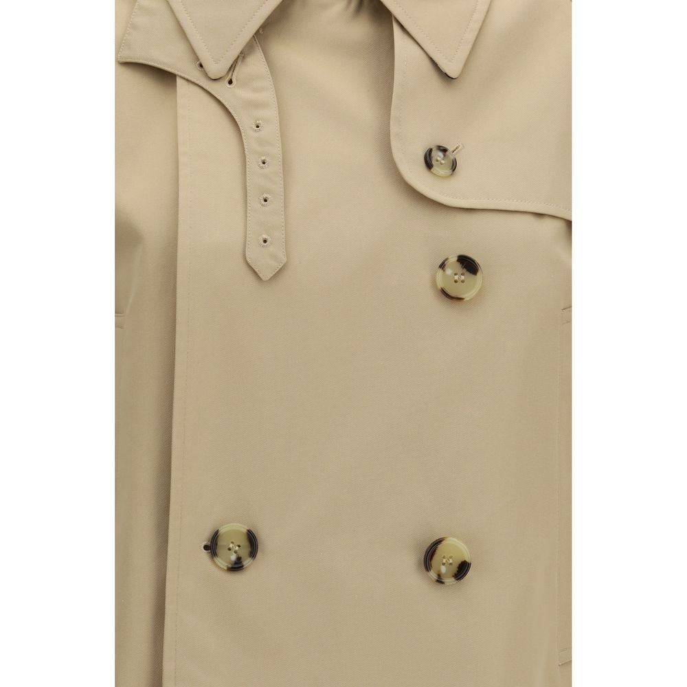 Burberry Beige Cotton Trench Coat
