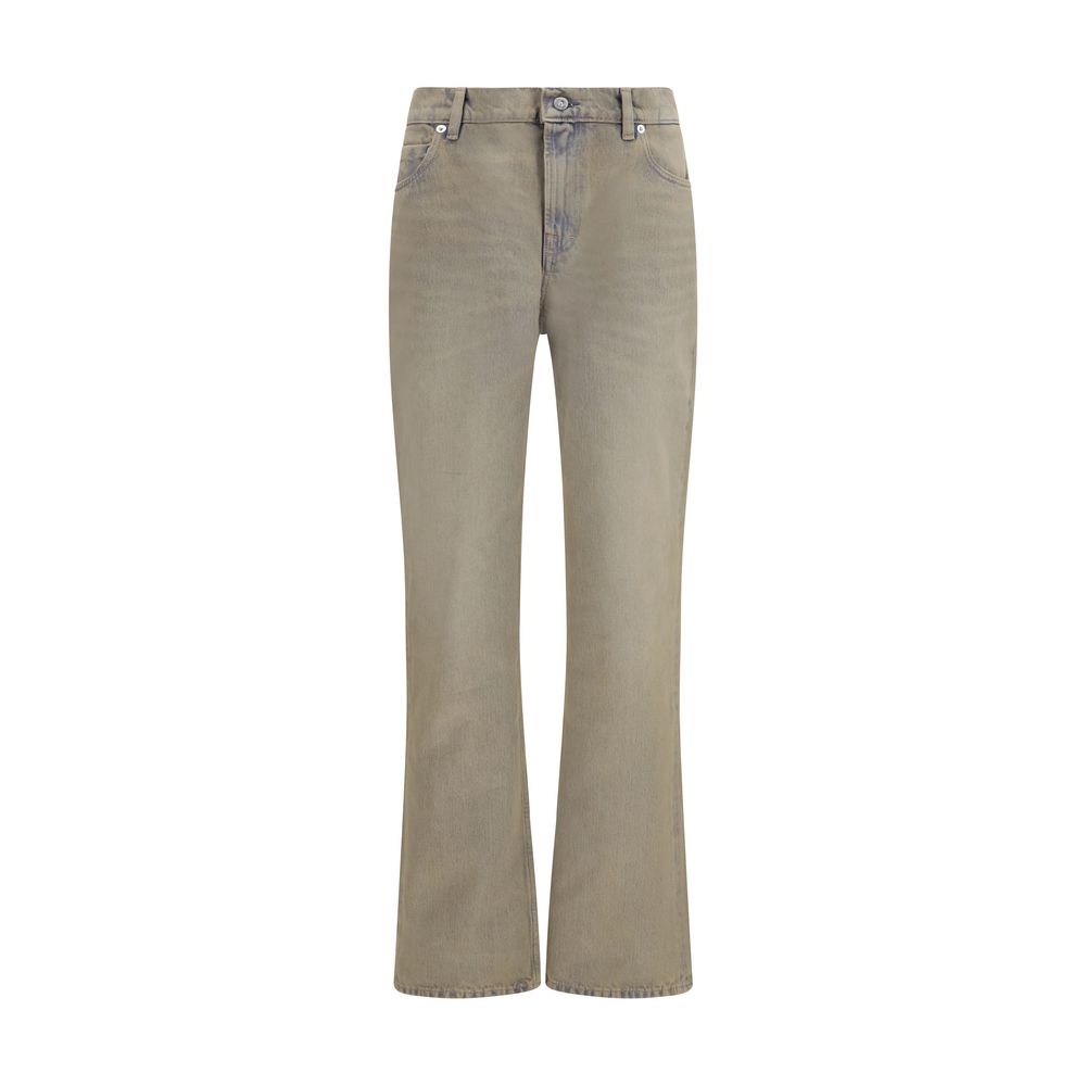 Our Legacy Bicolor Cotton Bootcut Jeans