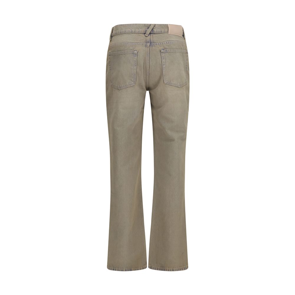Our Legacy Bicolor Cotton Bootcut Jeans