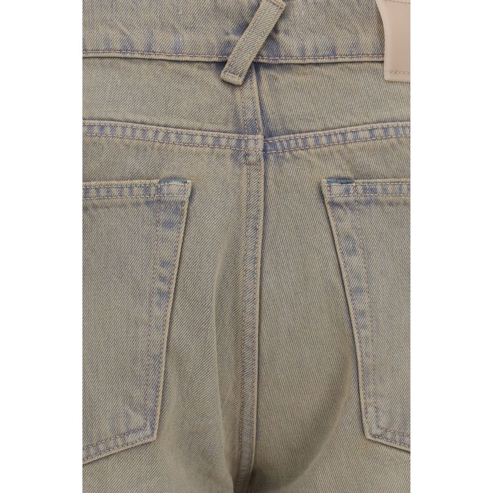 Our Legacy Bicolor Cotton Bootcut Jeans