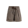 Isabel Marant Étoile Brown Cotton Bermuda Shorts