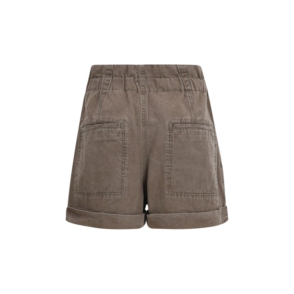 Isabel Marant Étoile Brown Cotton Bermuda Shorts
