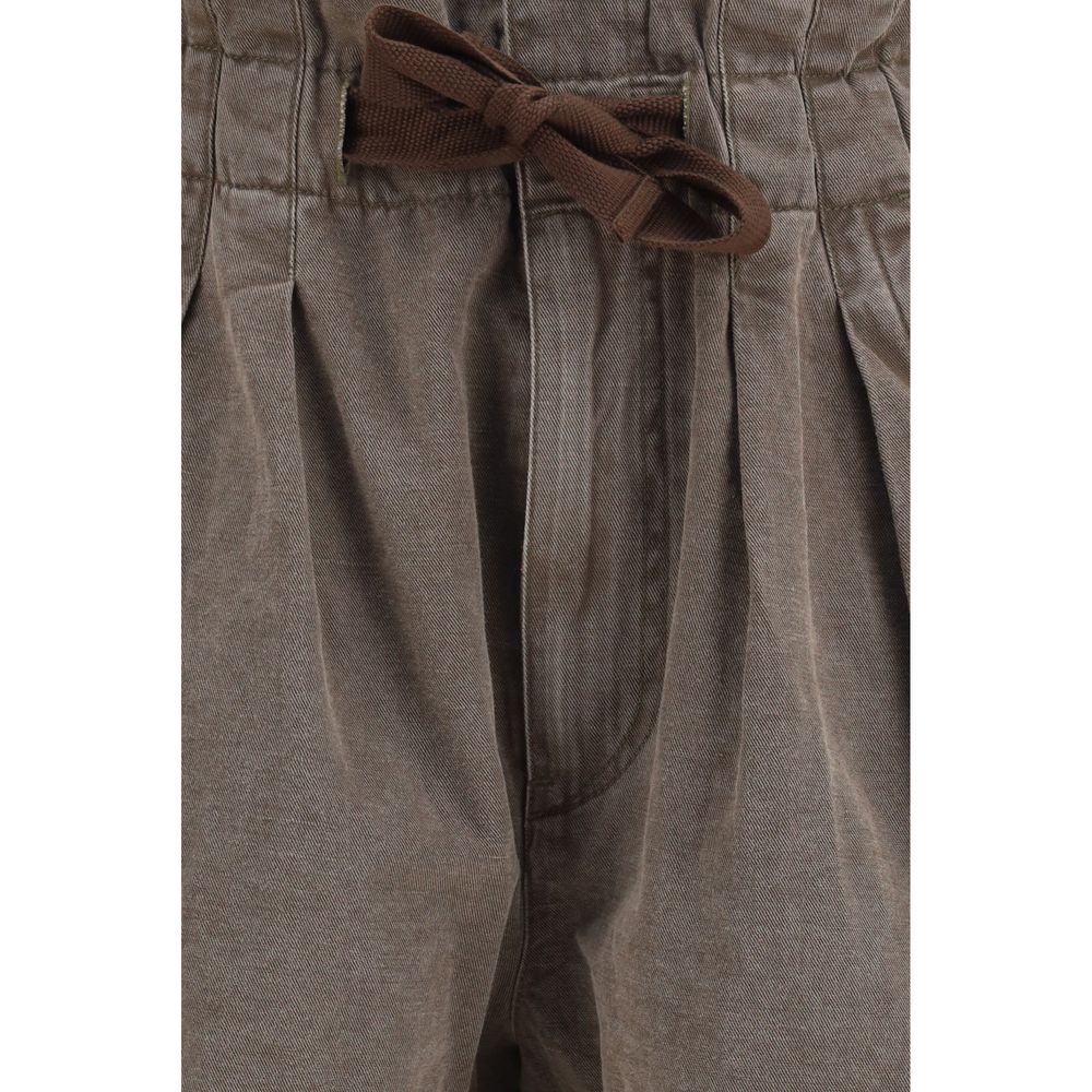 Isabel Marant Étoile Brown Cotton Bermuda Shorts