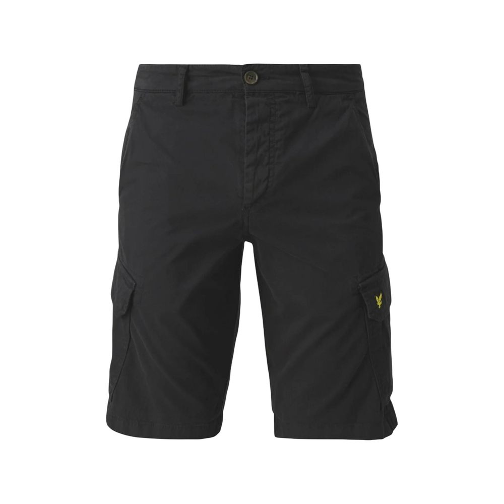Lyle & Scott Black Cotton Bermuda Shorts