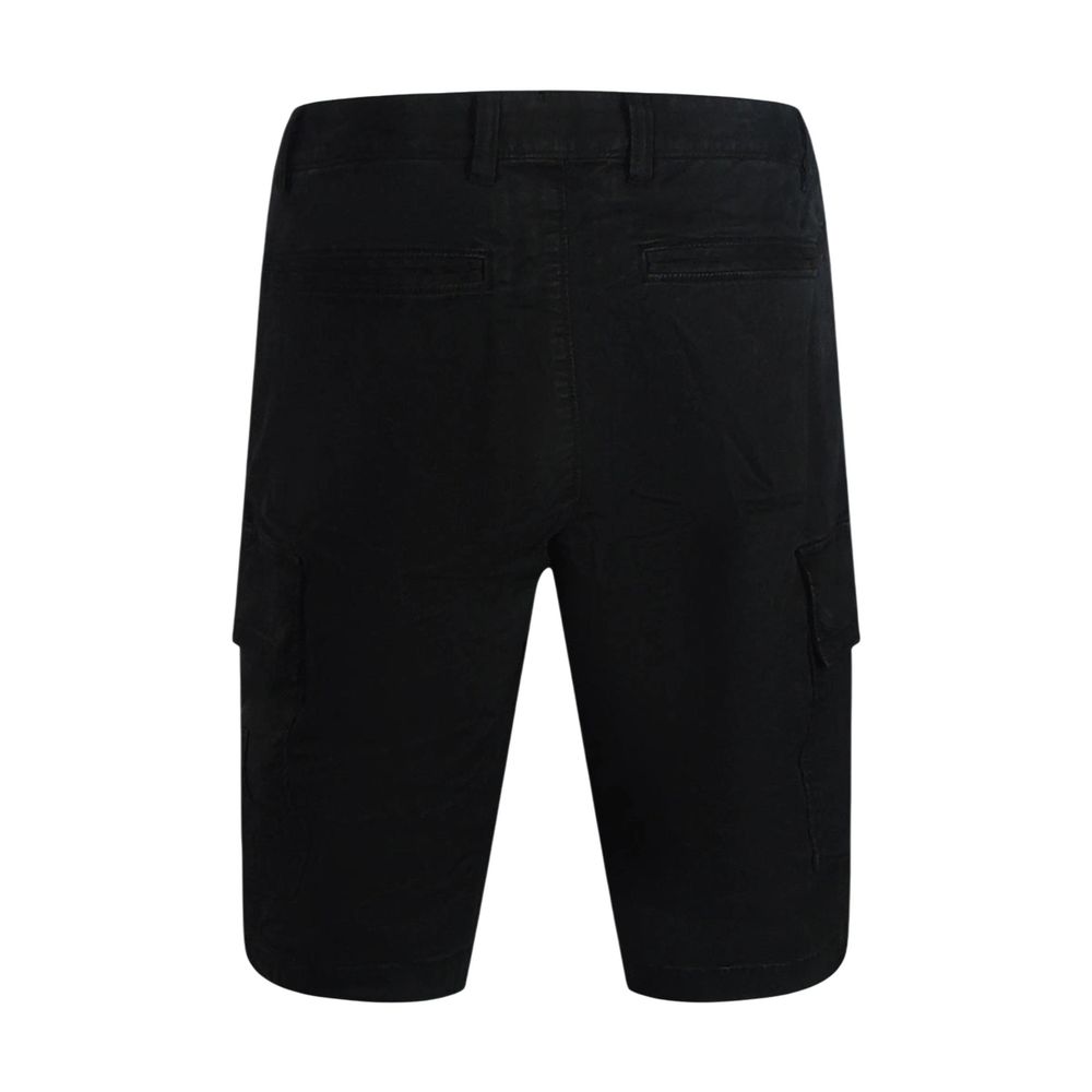 Lyle & Scott Black Cotton Bermuda Shorts