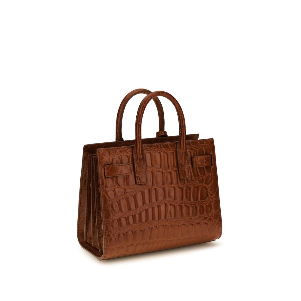 Saint Laurent Brown Calf Leather Bos Taurus Handbag
