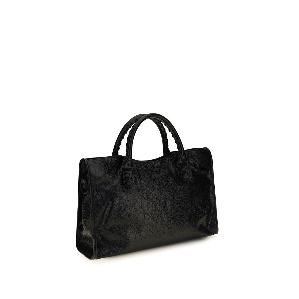 Balenciaga Black Lamb Ovis Aries Aries Shoulder Bag