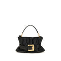Balmain Black Calf Leather Bos Taurus Shoulder Bag