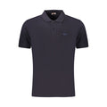 Rifle Blue Cotton Men's Polo Shirt
