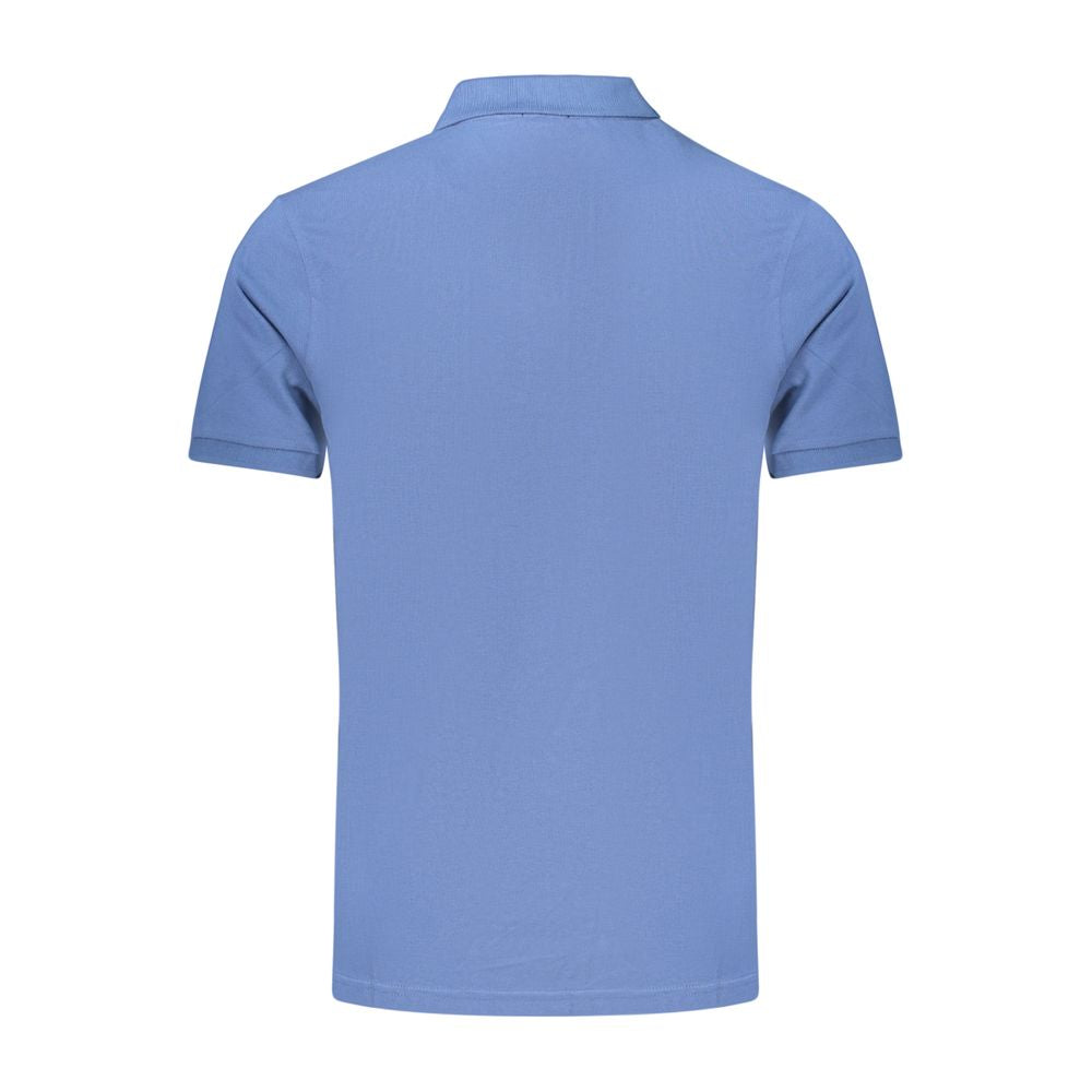 Rifle Blue Cotton Men's Polo Shirt