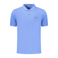 Rifle Blue Cotton Men's Polo Shirt