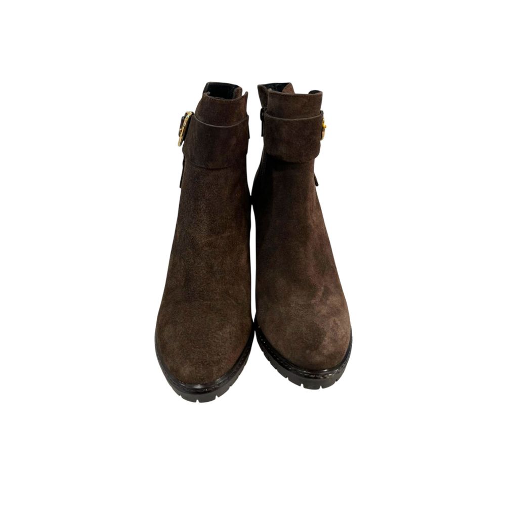 Borbonese Brown Leather Women Boot