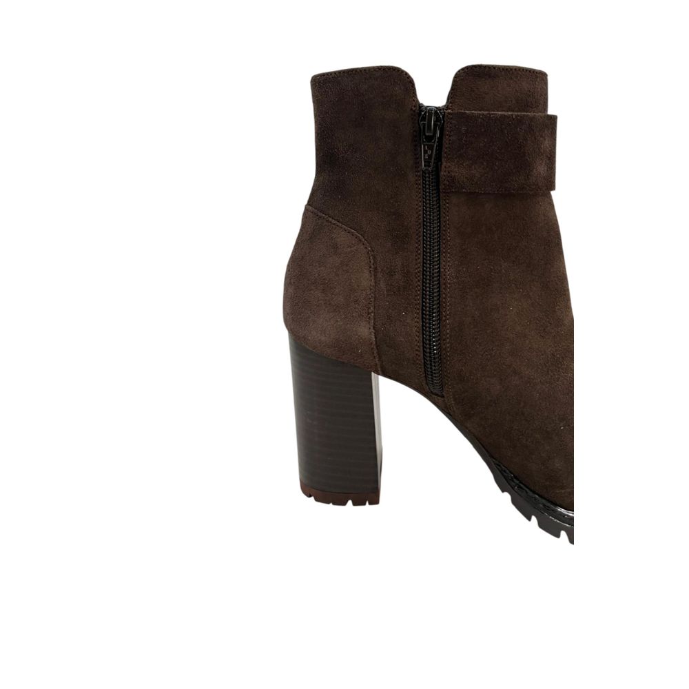 Borbonese Brown Leather Women Boot