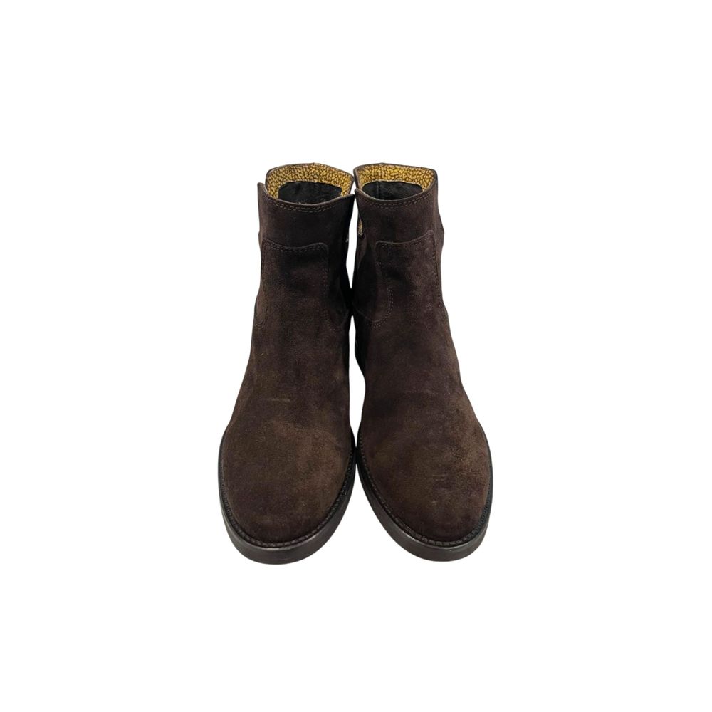 Borbonese Brown Leather Women Boot