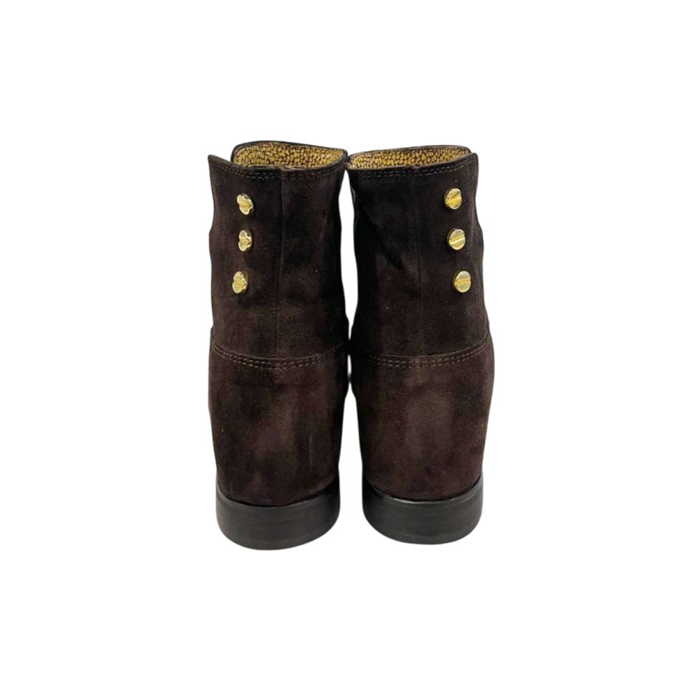 Borbonese Brown Leather Women Boot