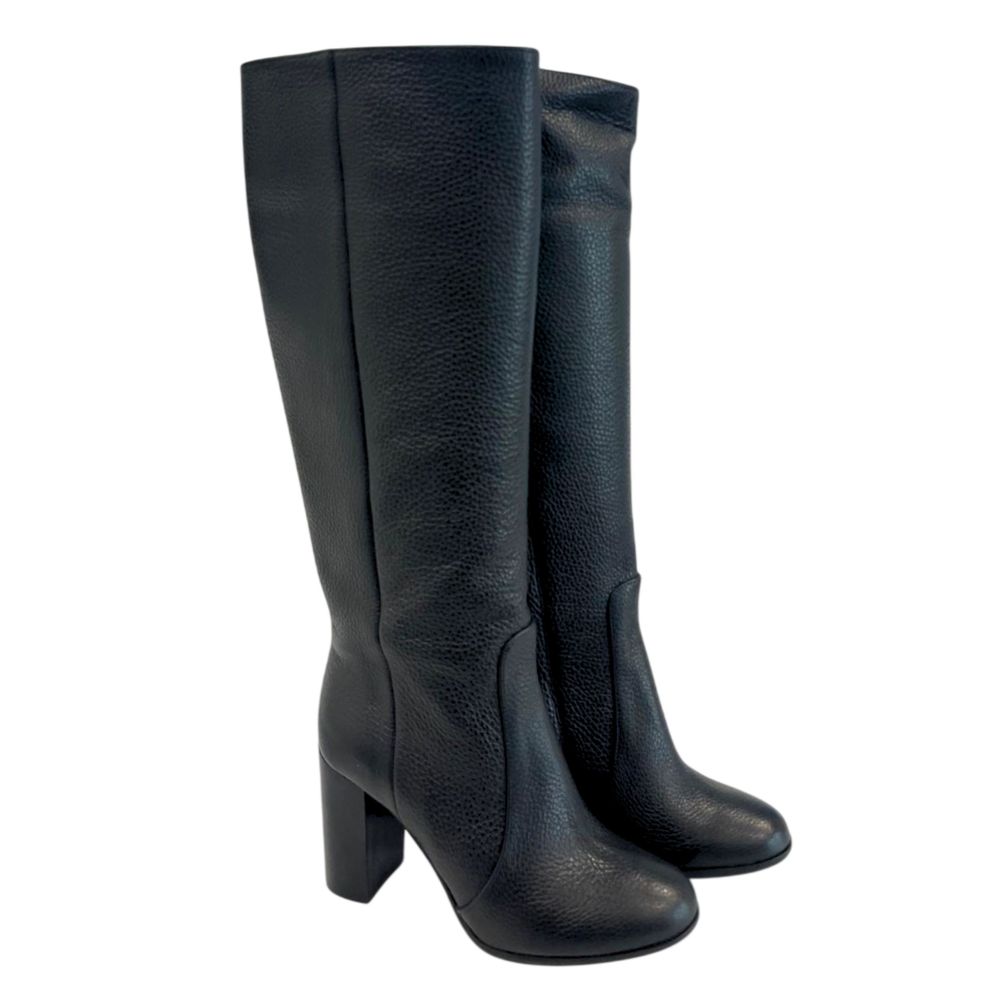 Borbonese Black Leather Women Boot