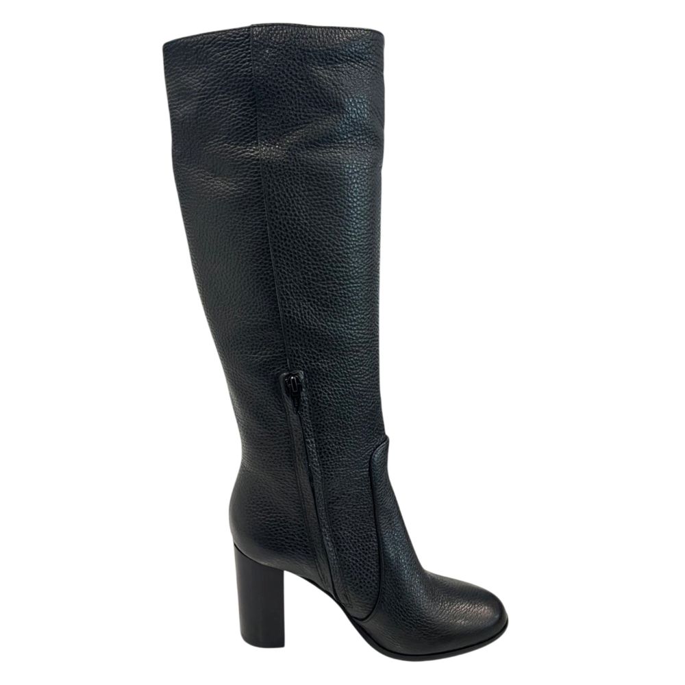 Borbonese Black Leather Women Boot
