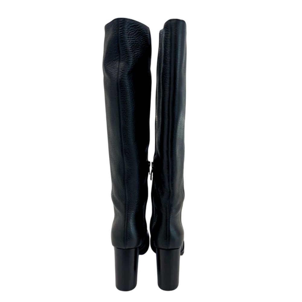 Borbonese Black Leather Women Boot