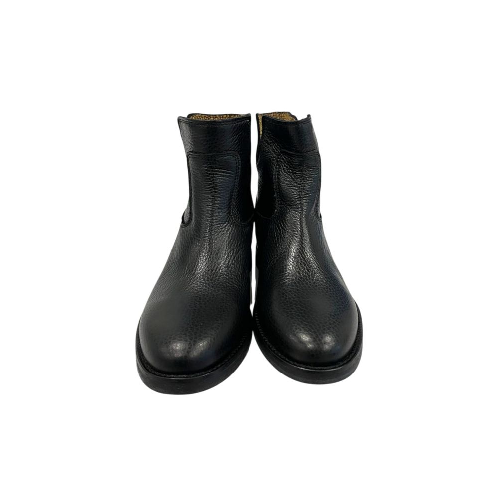 Borbonese Black Leather Women Boot