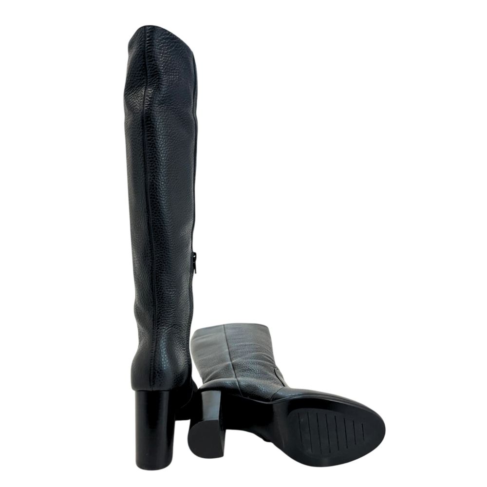 Borbonese Black Leather Women Boot