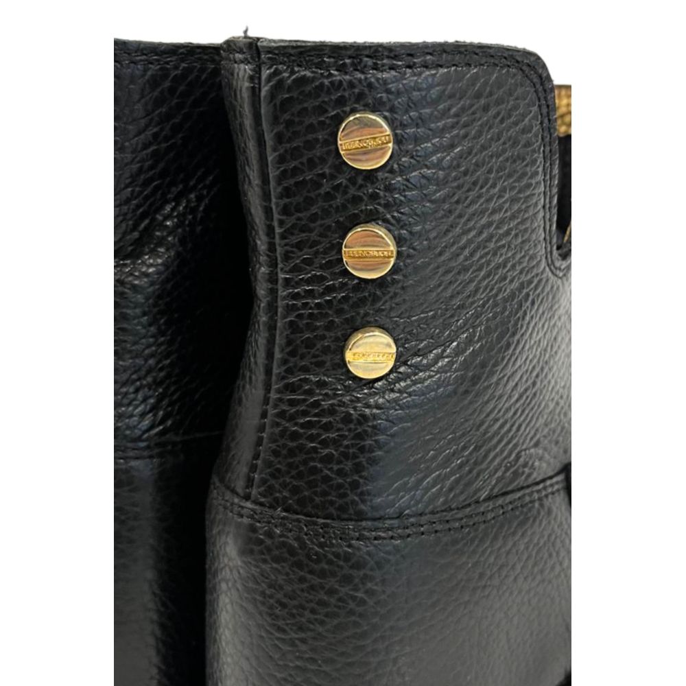 Borbonese Black Leather Women Boot