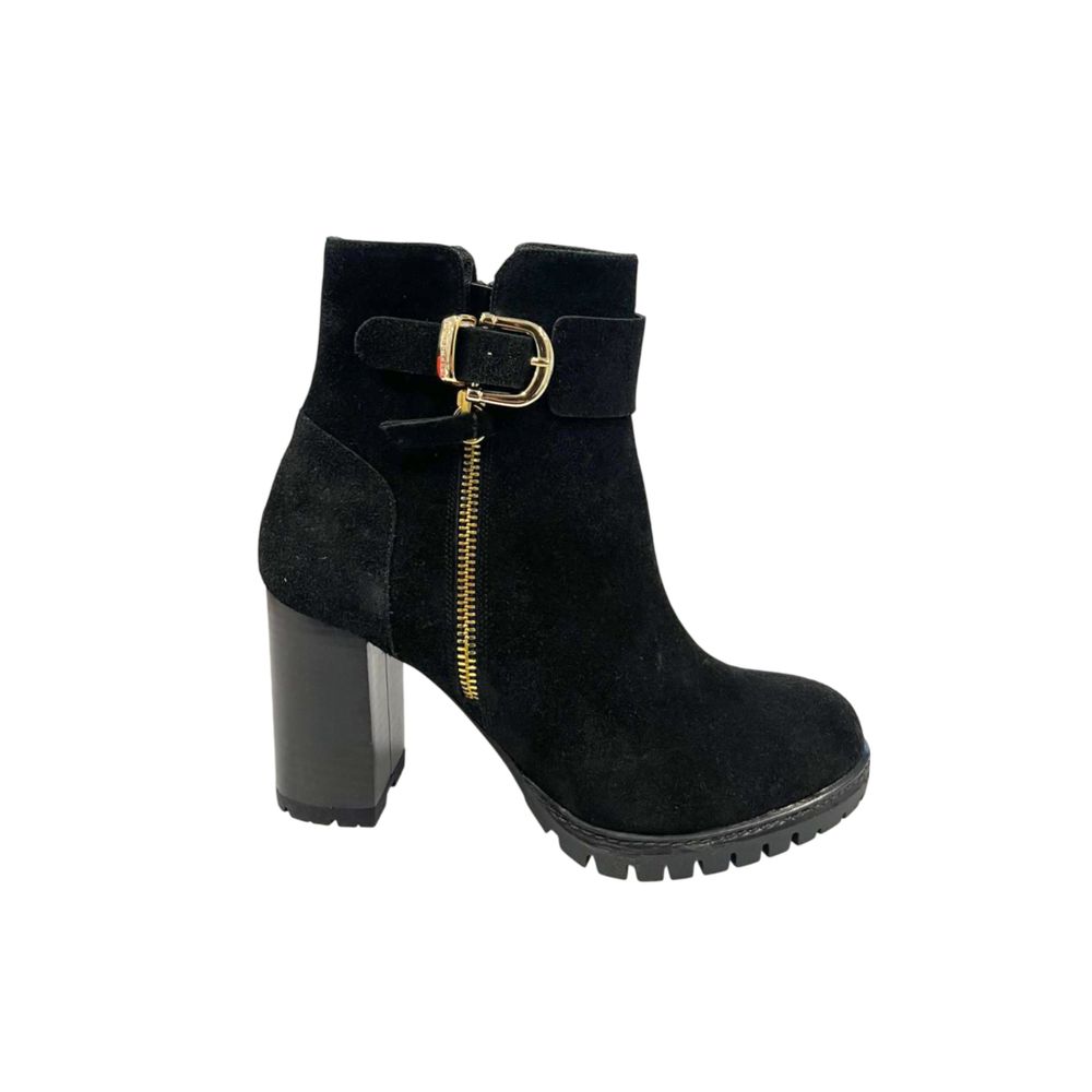 Borbonese Black Leather Women's Boot