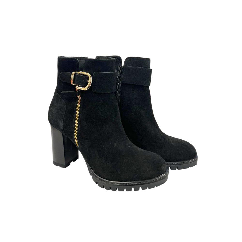 Borbonese Black Leather Women's Boot