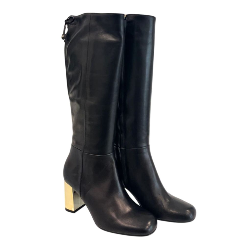 Borbonese Black Leather Women Boot
