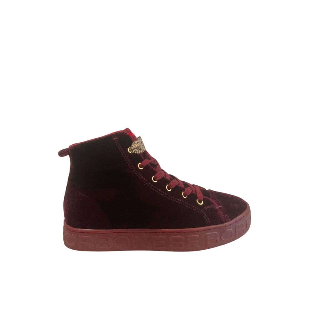 Borbonese Red Fabric Women Sneaker