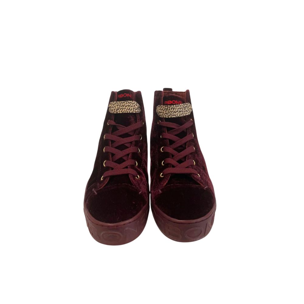 Borbonese Red Fabric Women Sneaker