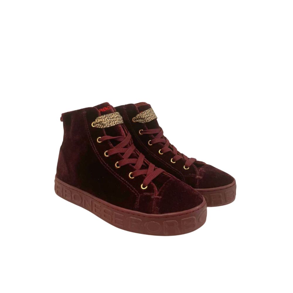 Borbonese Red Fabric Women Sneaker