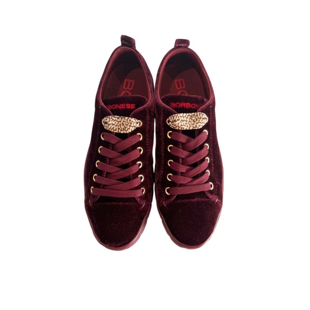 Borbonese Red Synthetic Women Sneaker