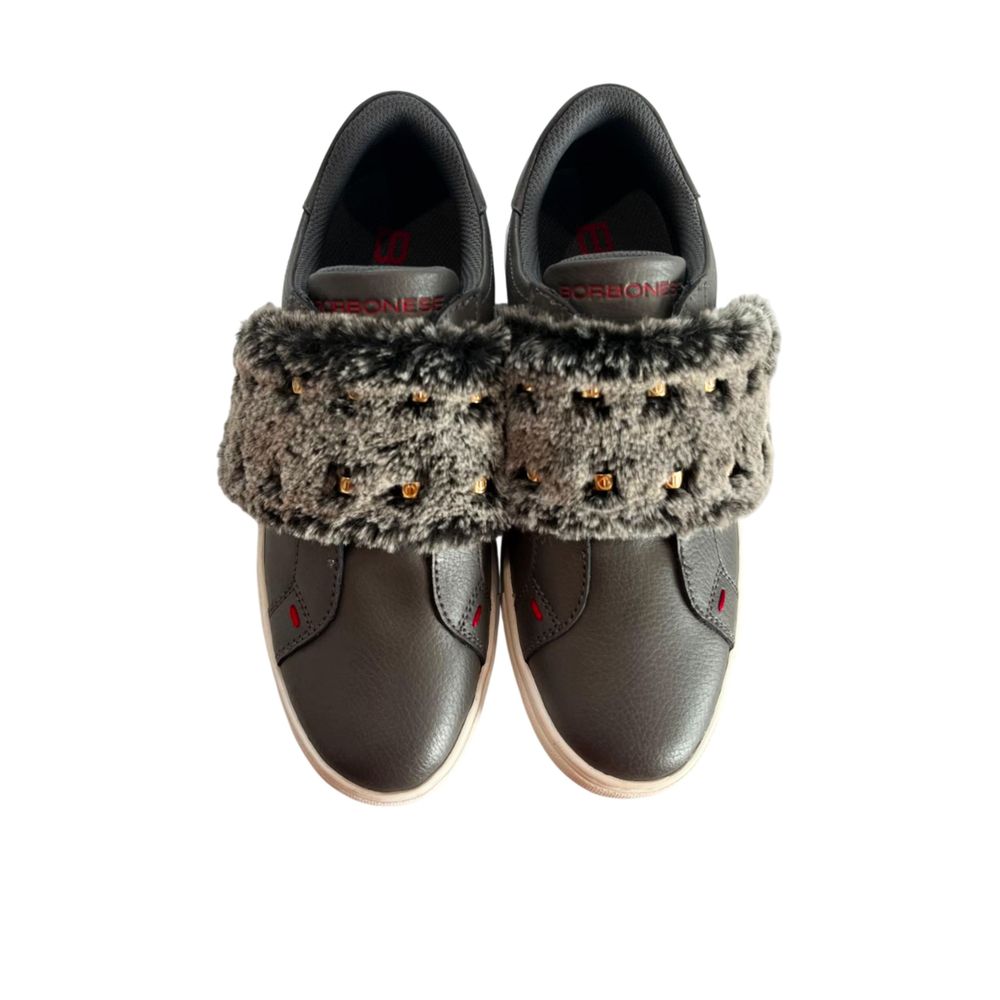 Borbonese Grey Rubber Women Sneaker