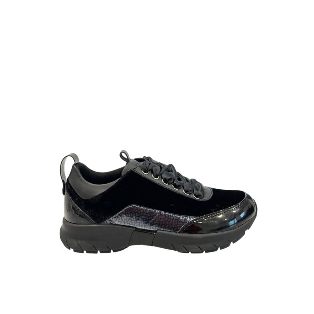 Borbonese Black Fabric Women Sneaker