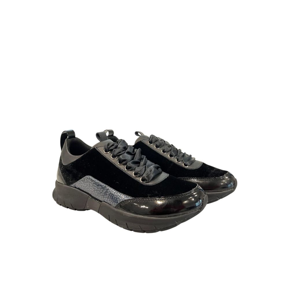 Borbonese Black Fabric Women Sneaker