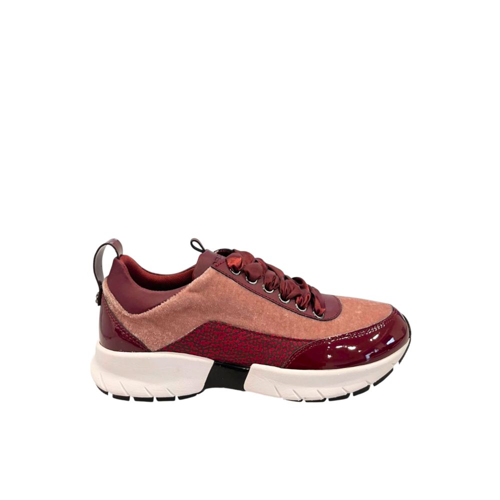 Borbonese Red Fabric Women Sneakers