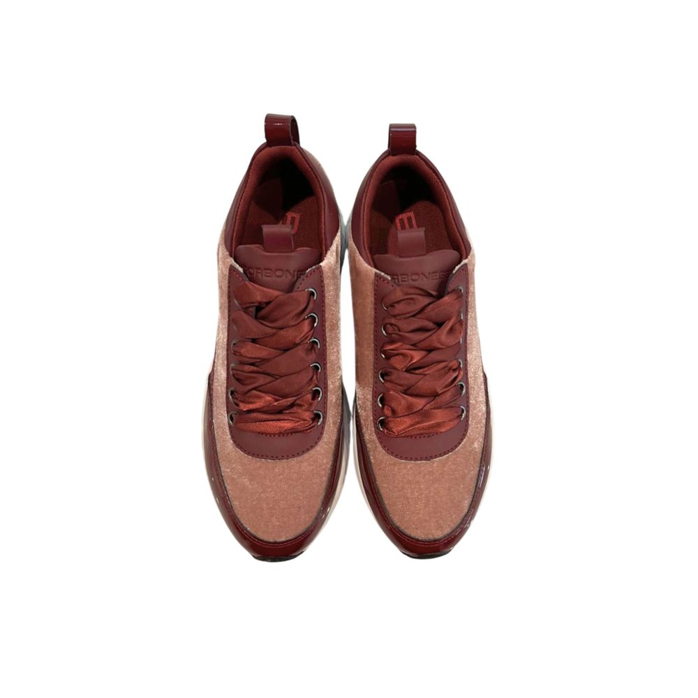 Borbonese Red Fabric Women Sneakers