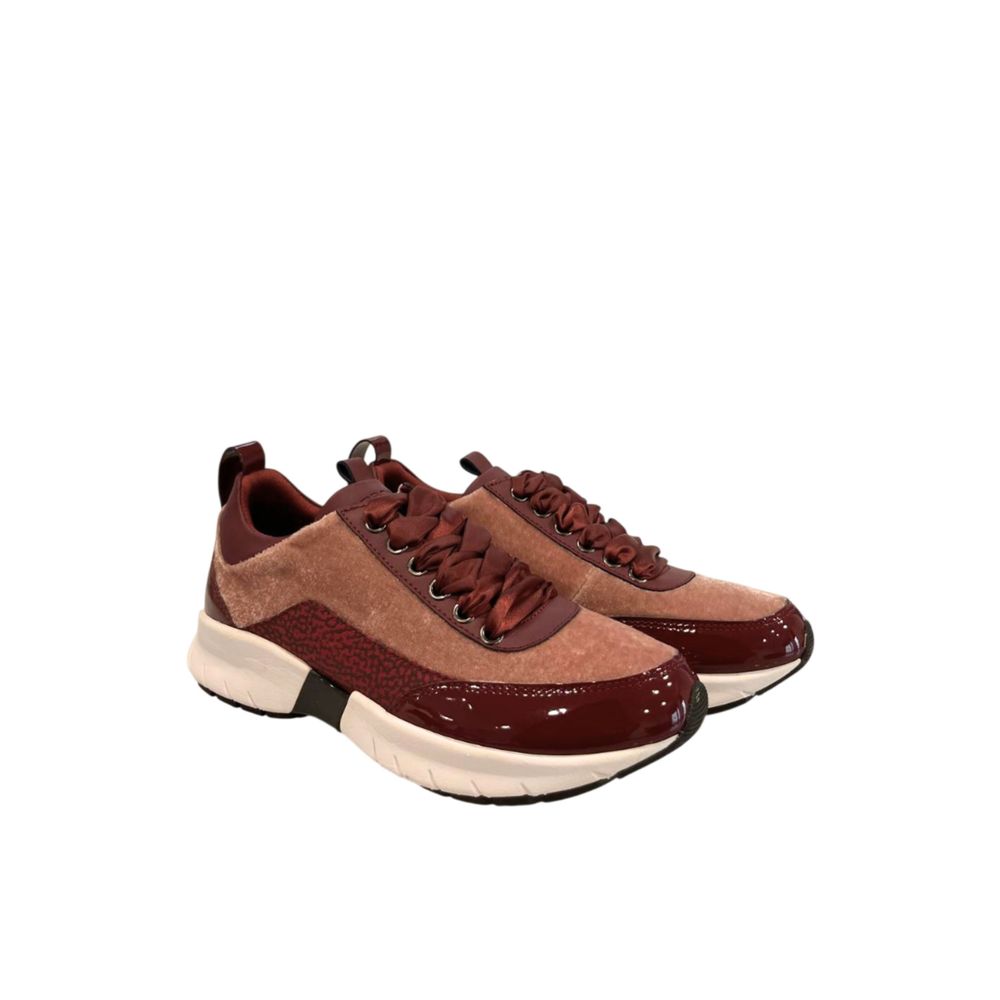 Borbonese Red Fabric Women Sneakers