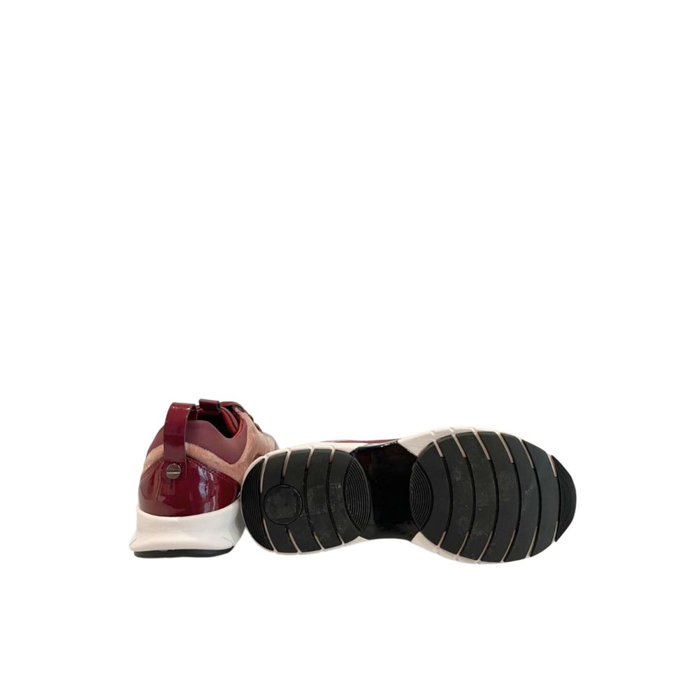 Borbonese Red Fabric Women Sneakers