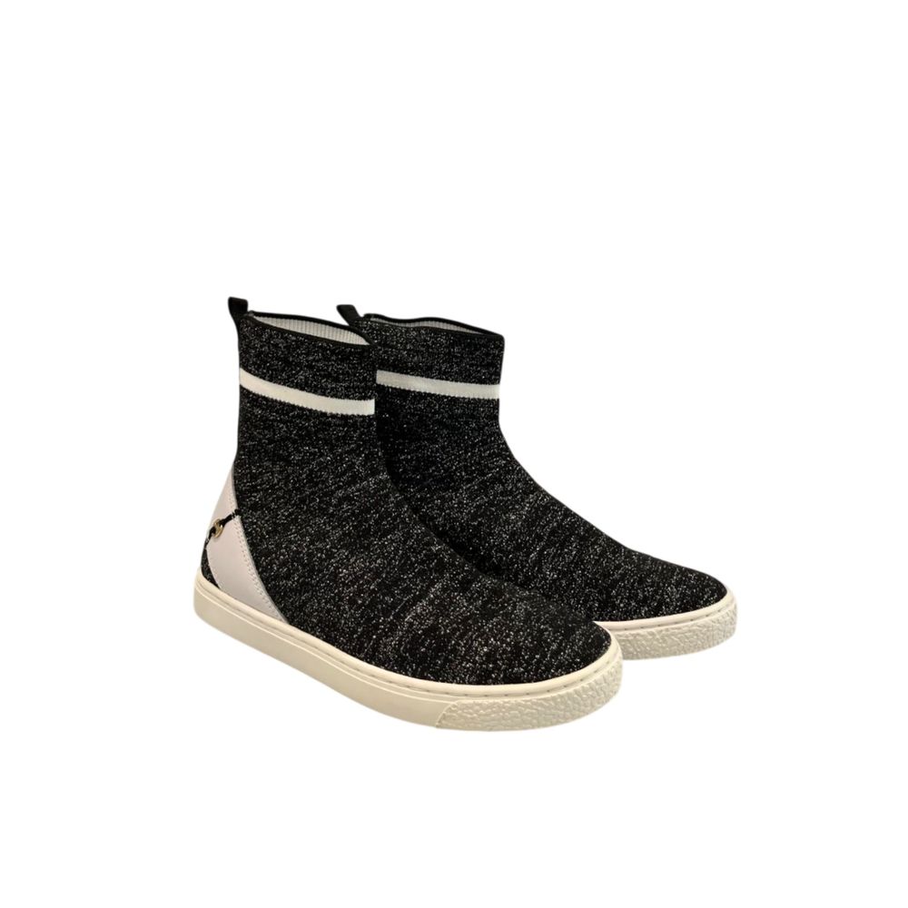 Borbonese Black Rubber Women Sneaker