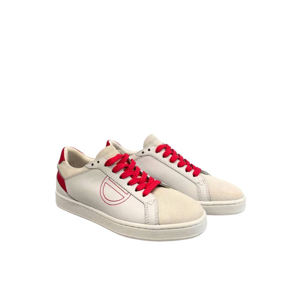 Borbonese White Rubber Women Sneaker