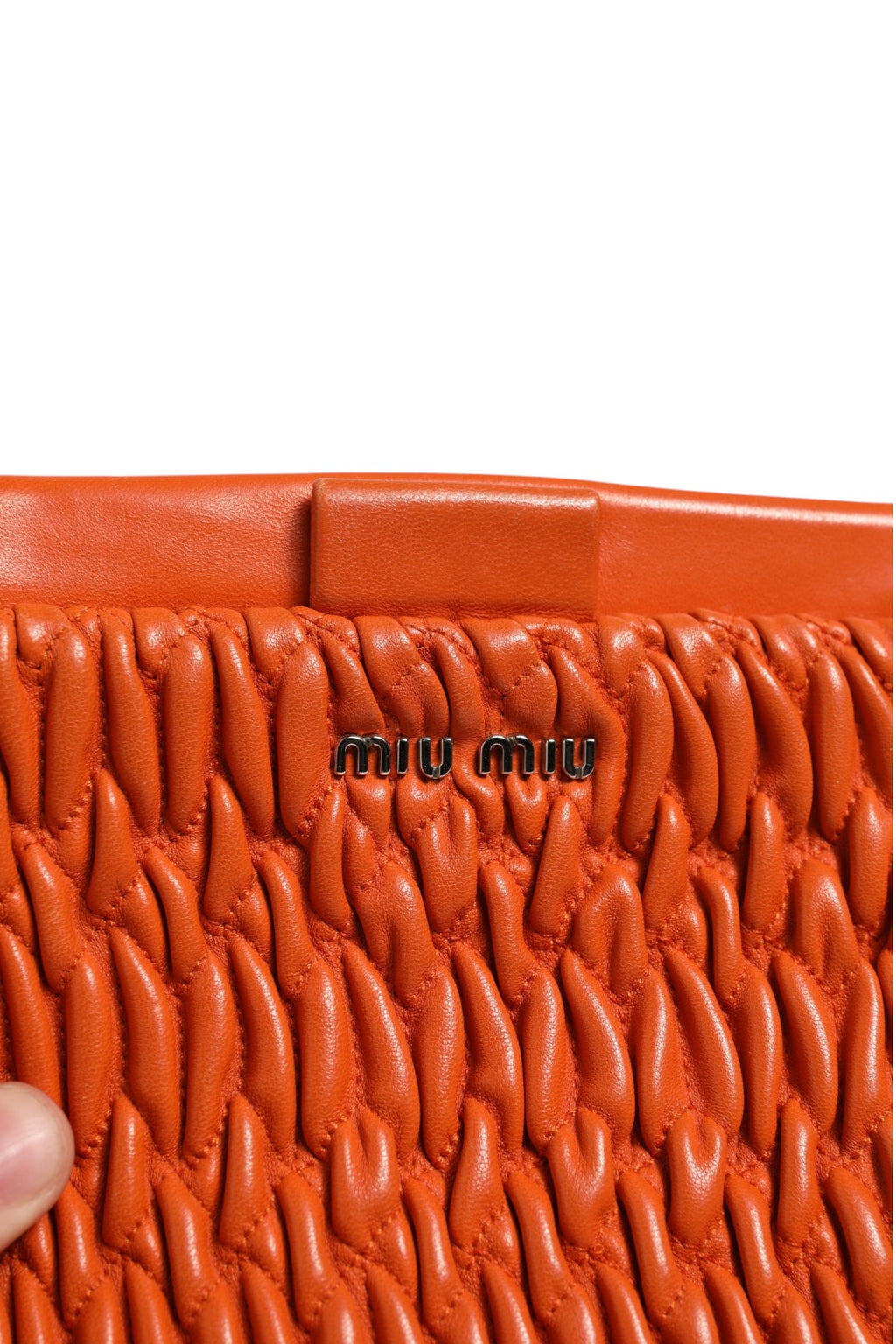 Miu Miu Orange crystal crossbodybag