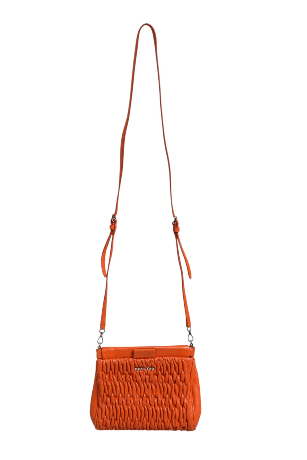Miu Miu Orange crystal crossbodybag