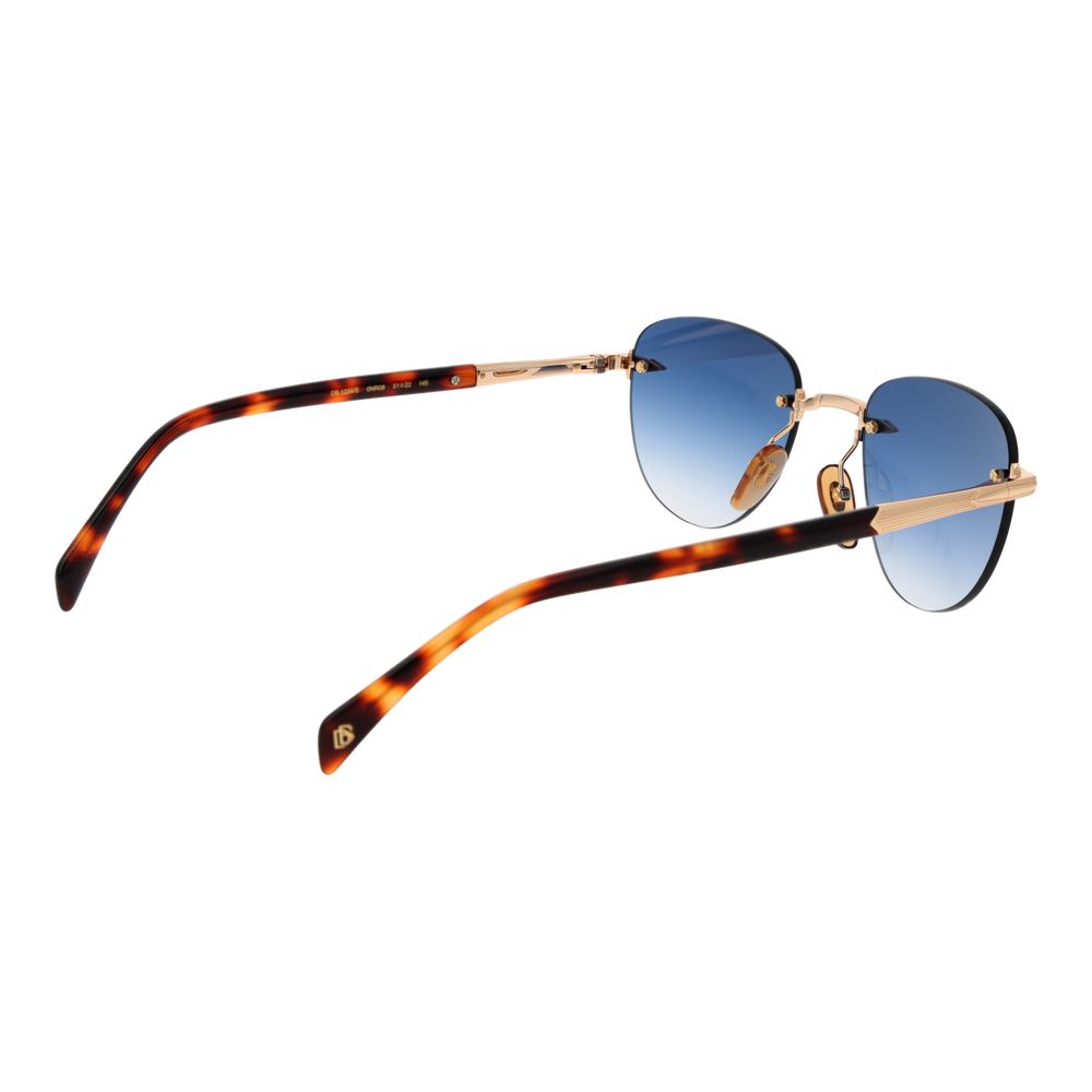 David Beckham Gold Metal Sunglasses