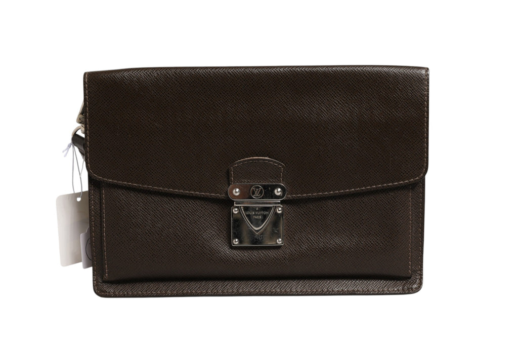 Louis Vuitton Belaia Clutch Taiga Leather