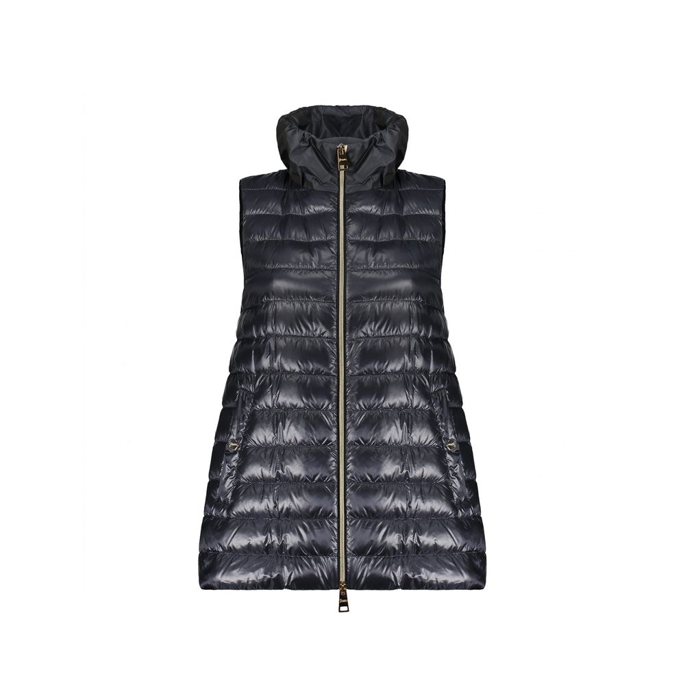 Herno Blue Polyamide Sleveless Jacket