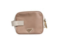 Prada Clay Gray Small Leather Shoulder Bag